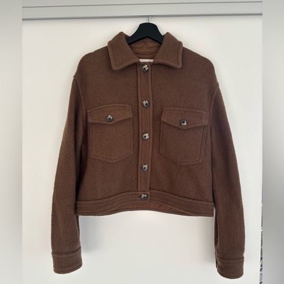 Wilfred Jackets & Blazers - Wilfred Free the Autumn Shirt Jacket in Brown